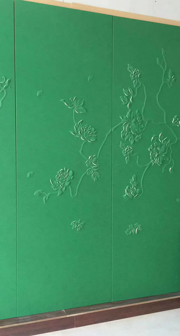 6鸟语花香浮雕软装软包背景墙硬包皮革沙发布乐启飞.jpg